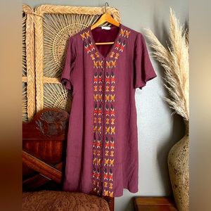 Roolee Embroidered Linen Dress